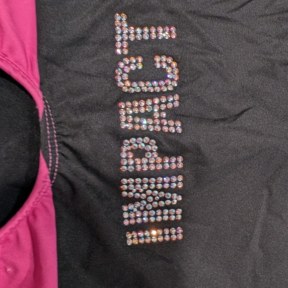 COMPETITION Ozone gymnastics Leotard Warrior Style FULLY BLINGED Double Lined CL - Picture 4 of 11